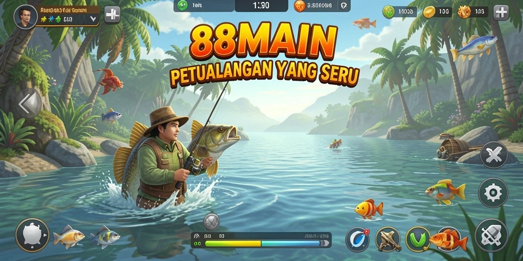 Tampilan gameplay Fishing yang menakjubkan di 88MAIN.