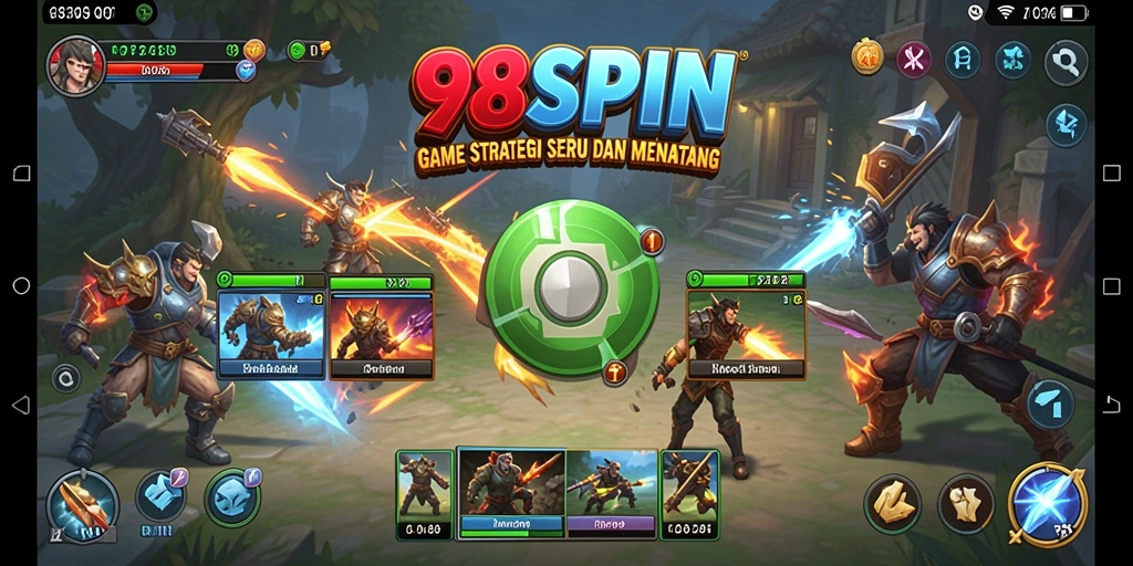 Tampilan gameplay 98SPIN yang seru dan interaktif.