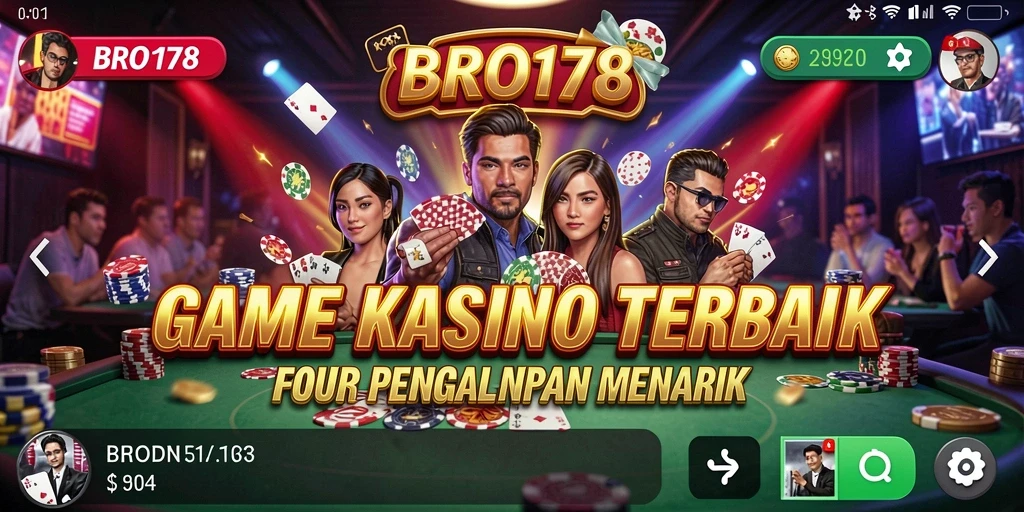 Tampilan gameplay Kasino yang menarik dan interaktif dari BRO178.
