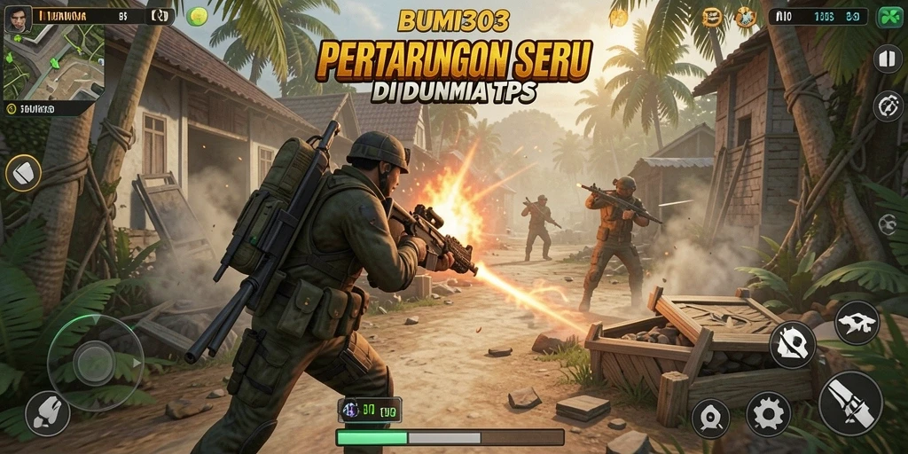 Tampilkan gameplay TPS BUMI303 yang mendebarkan.