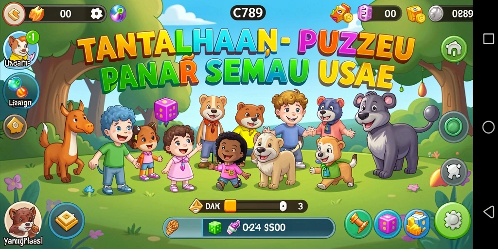 Screenshot gameplay C789 menunjukkan keseruan menyelesaikan puzzle.
