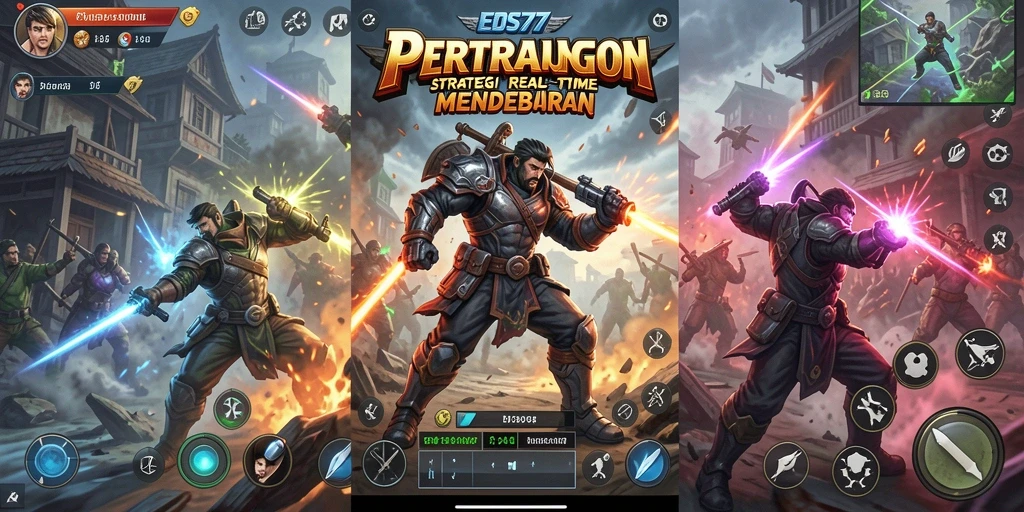 Screenshot gameplay <strong>EOS77</strong> menampilkan aksi taktis dan pertempuran mendebarkan.