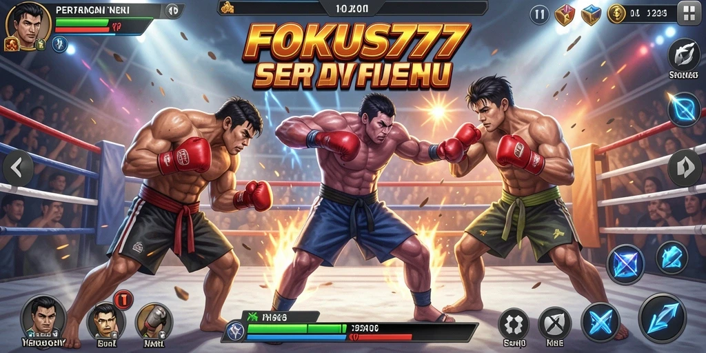 Gameplay Fighting yang intens dan penuh aksi di FOKUS777.