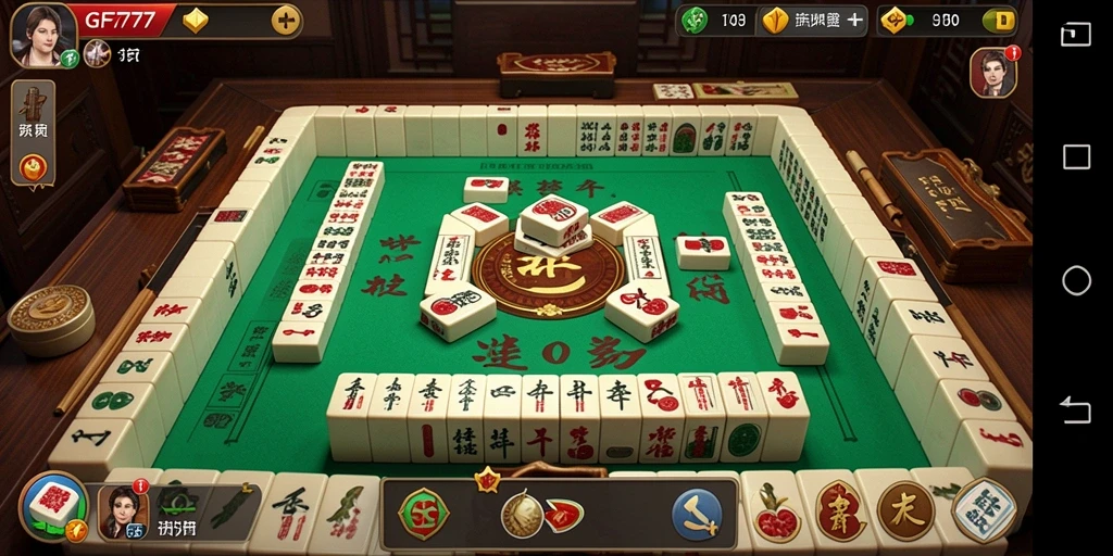 Gameplay seru GF777 menunjukkan tantangan Mahjong yang mendebarkan.