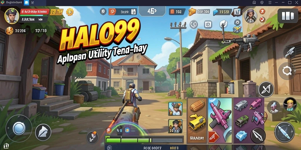 Screenshot HALO99 menampilkan aplikasi Utility dengan antarmuka yang user-friendly.