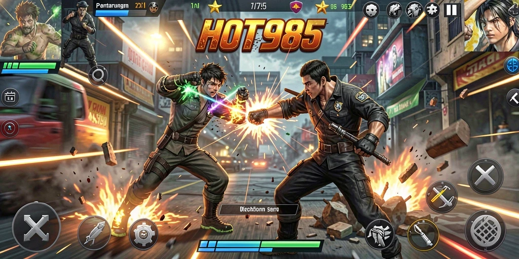 Gameplay seru dari HOT985 dalam aksi pertarungan nyata.