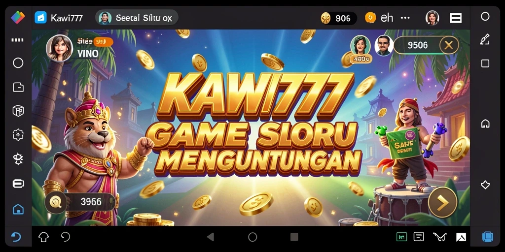 Tampilan menarik dari gameplay Slot KAWI777 yang mendebarkan.
