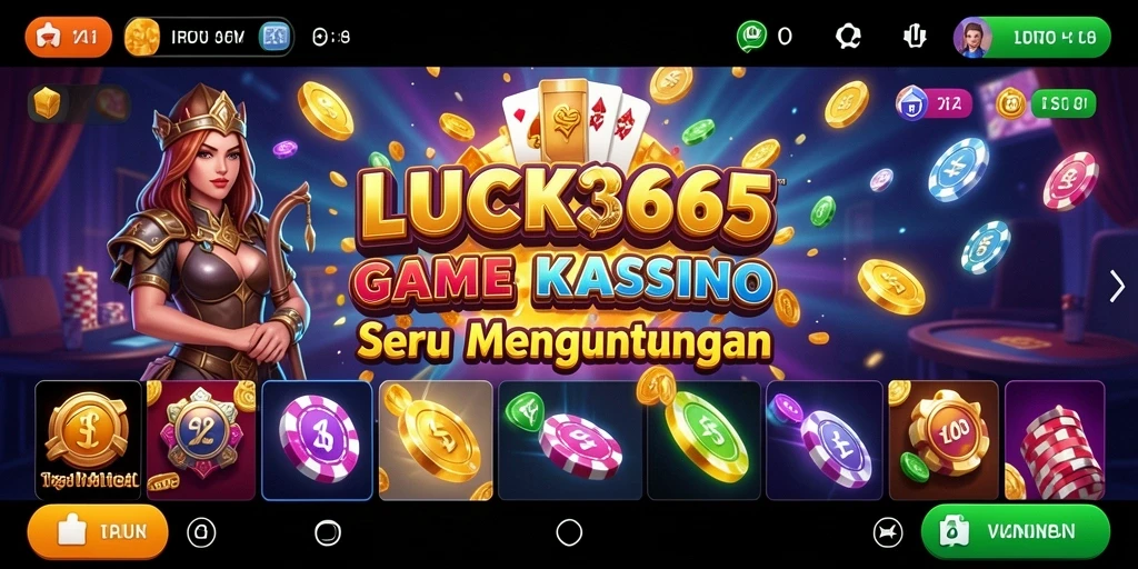 Tampilan gameplay seru dari aplikasi Kasino LUCK365