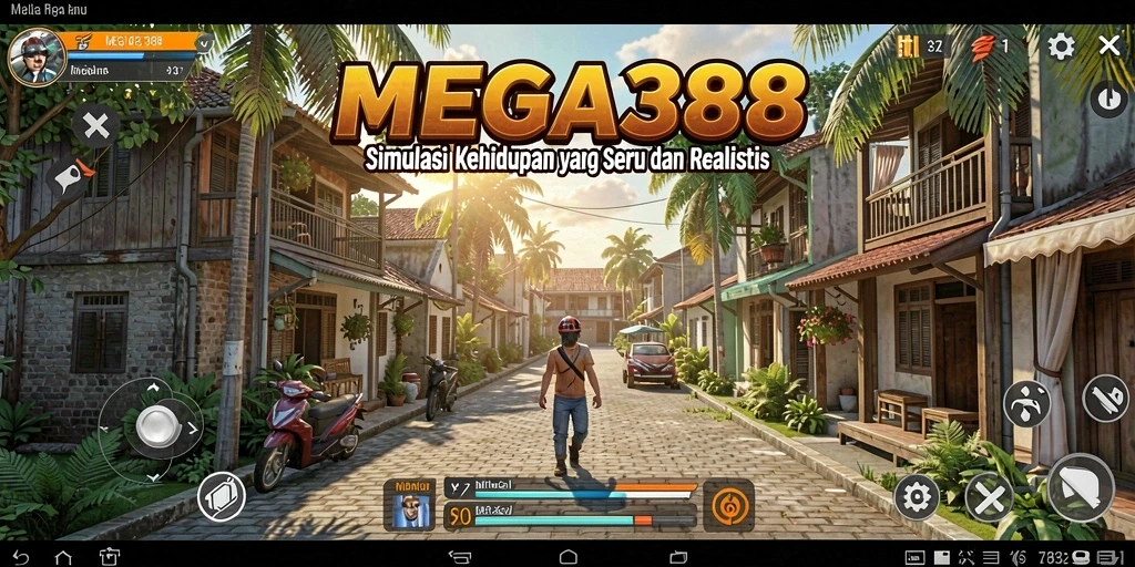 Tampilan gameplay yang interaktif dan penuh warna di MEGA388.