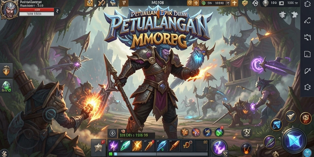 Tampilan gameplay MG108 dengan pertarungan epik antara karakter.