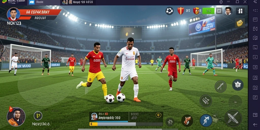 Tampilan gameplay NOX123 yang penuh aksi dan seru.