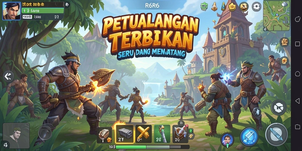 Tampilan gameplay menakjubkan dari R6R6 di dunia terbuka.