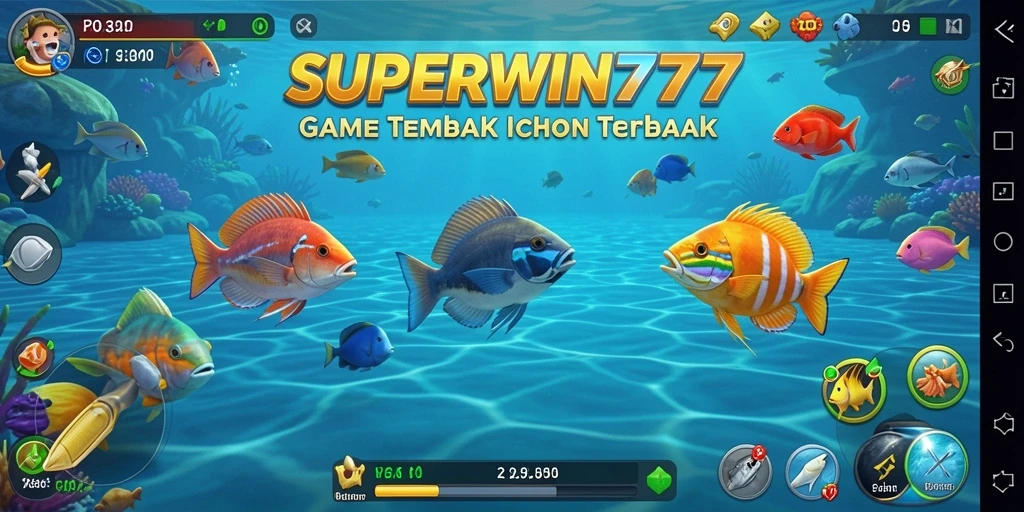Gameplay seru menangkap ikan dalam SUPERWIN777 dengan grafis menarik.