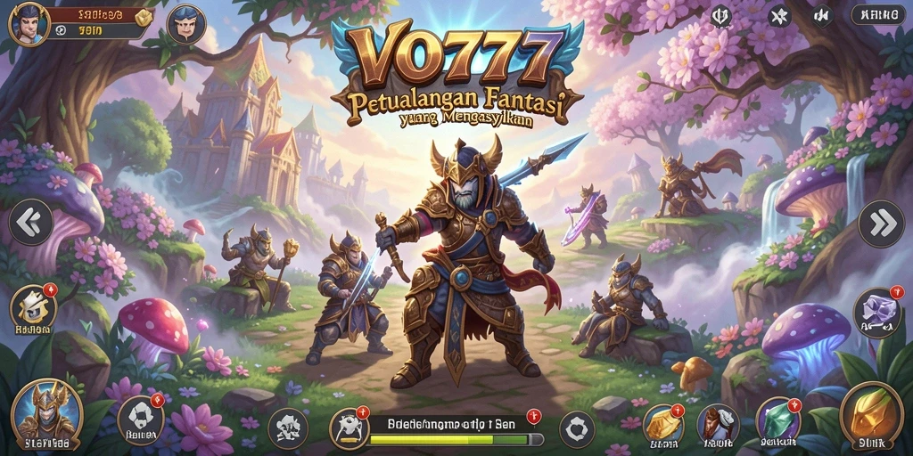 Screenshot VO777 menampilkan aksi seru dalam pertarungan RPG.