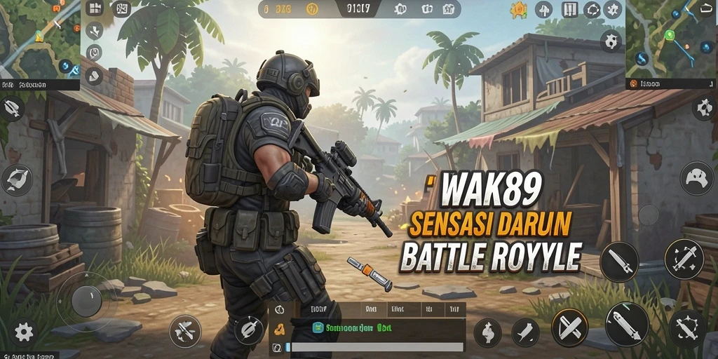 Tampilan seru permainan WAK89 dalam aksi Battle Royale.