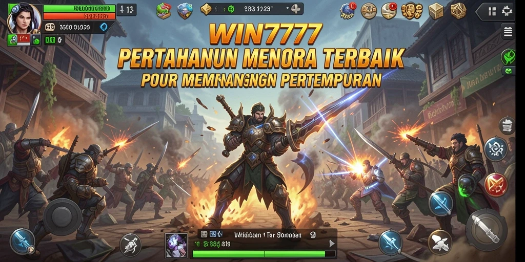Tangkapan layar gameplay menunjukkan aksi Tower Defense yang intens dan strategis.