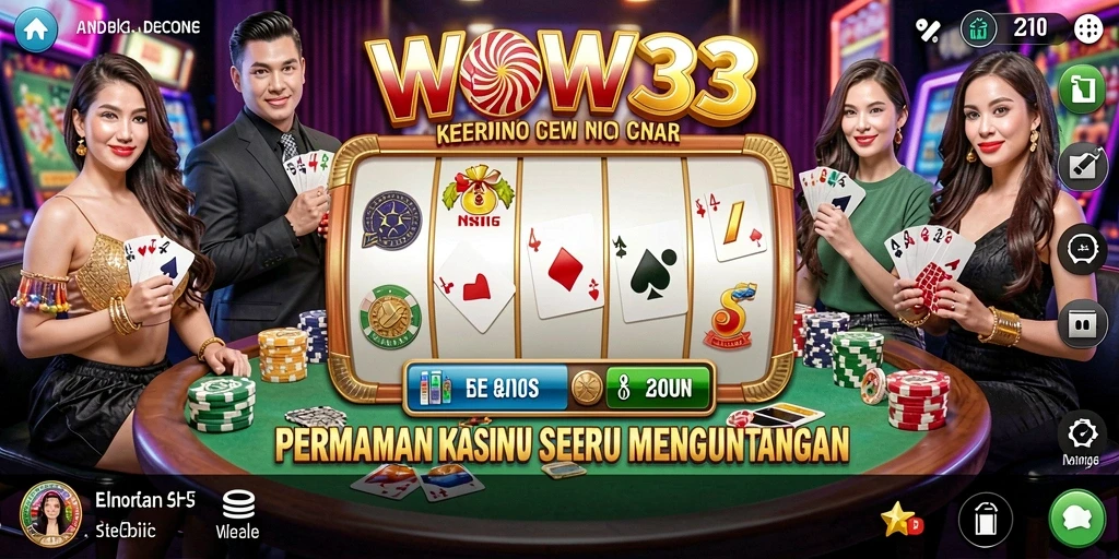 Screenshot gameplay Kasino WOW33 dengan tampilan slot yang menarik.