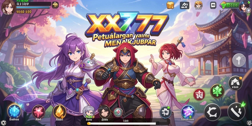 Tampilan aksi mengesankan dalam XXX777 saat karakter bertarung.